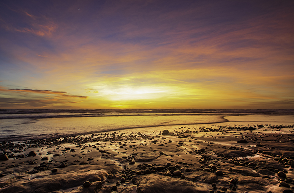 Sunset and Moon Print