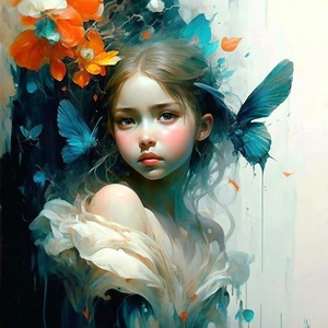 Innocent Beauty Surrounded by Natures Splendor