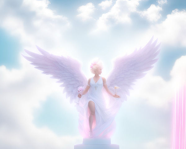 painted angel Print