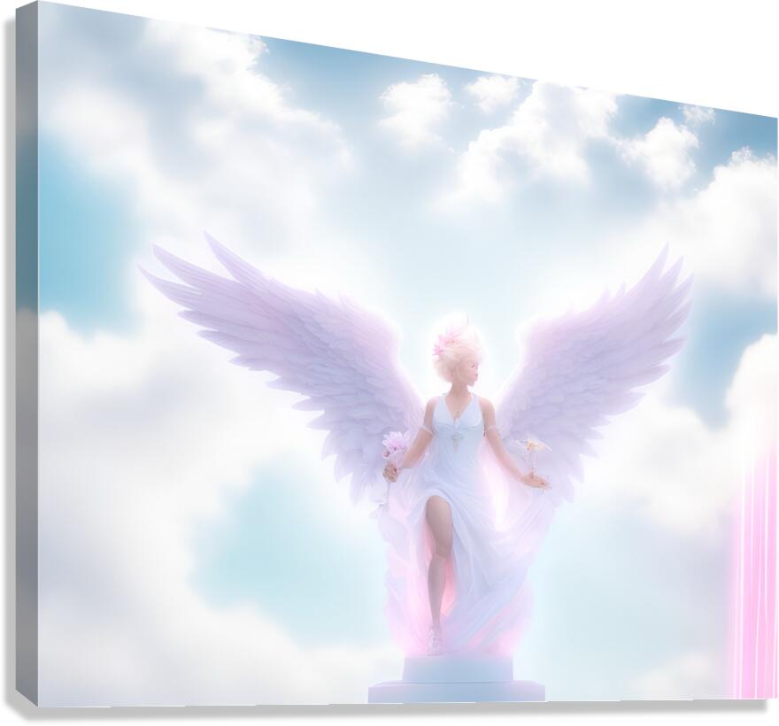 painted angel Canvas Print
