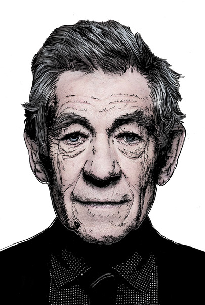 Ian McKellen by Kris Curran