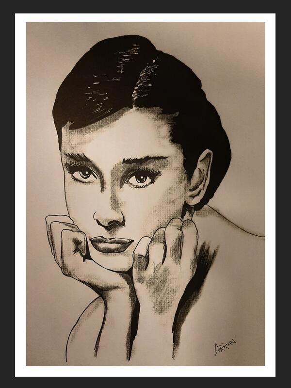 Audrey Hepburn 2 by Kris Curran