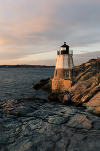 Castle Hill Lighthouse At Golden Hour