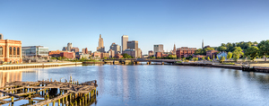 Providence Skyline From Point Street Bridge