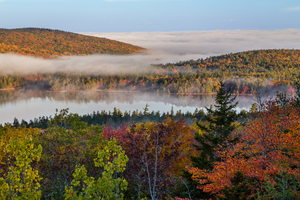 Fog Over Eagle Lake Acadia National Park