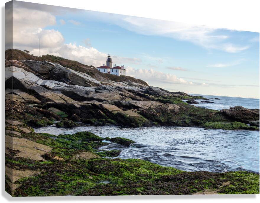 Lighthouse at Beavertail Canvas Print