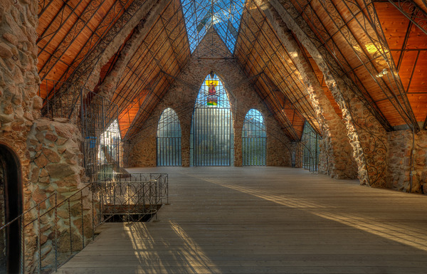 Cathedral Sunrise At Bishops Castle Print