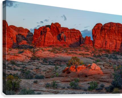 GLOWING ROCKS  Canvas Print