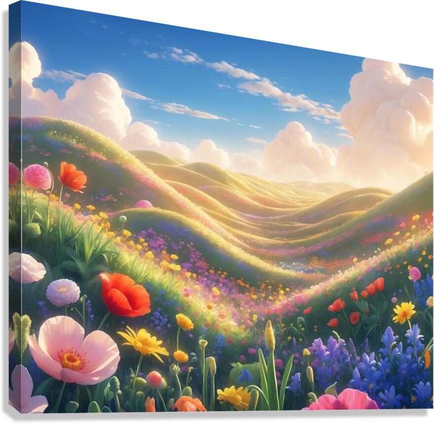 Magic flowers Canvas Print