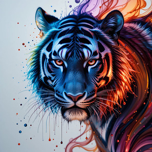 Magical Tiger Art 