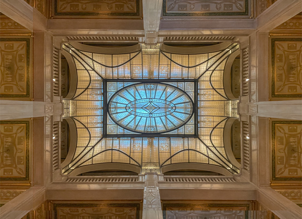 Book Tower Ceiling Print