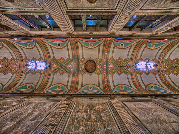 Ceiling in the Fisher Building by Laszlo Regos