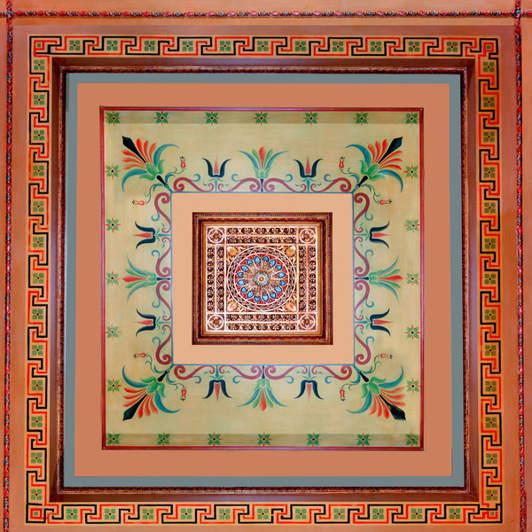 Ceiling Detail in the Detroit Masonic Temple by Laszlo Regos
