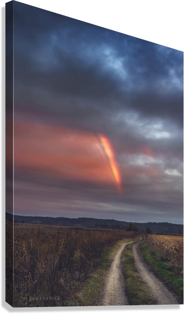Evening rainbow Canvas Print