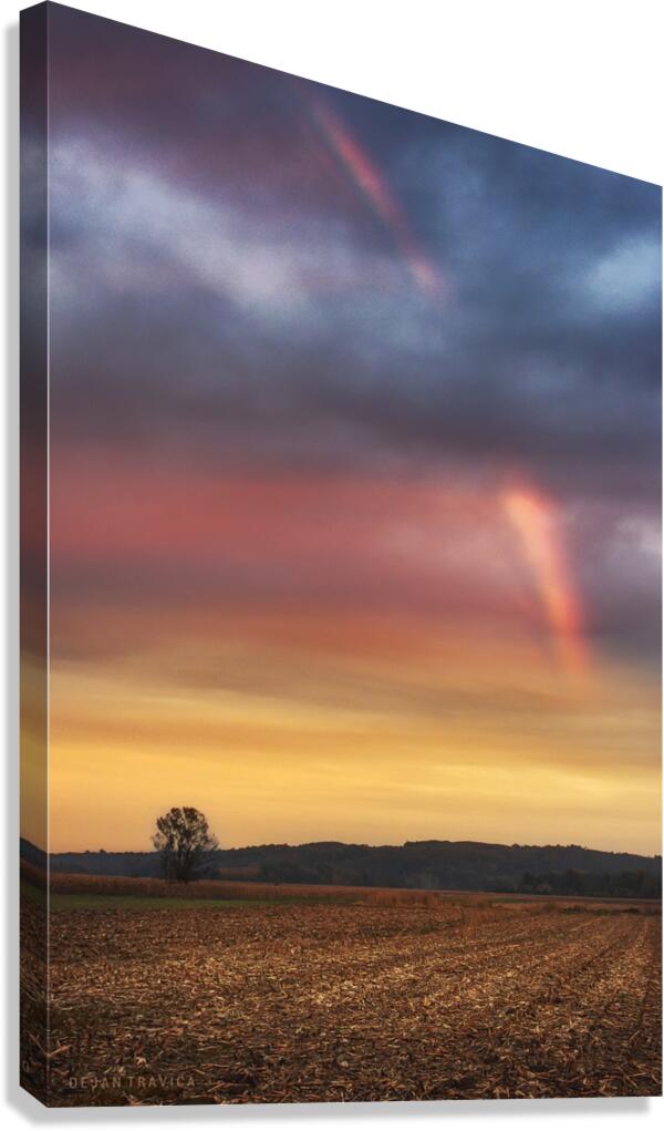 Sunset rainbow Canvas Print