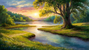 Serenity by the Riverbank