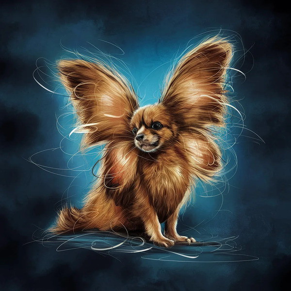 Furry Fantasy: The Winged Chihuahua Print