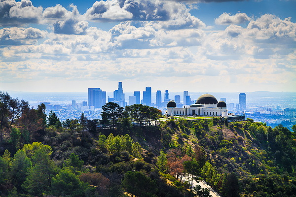 Overlooking Griffith Observatory Print