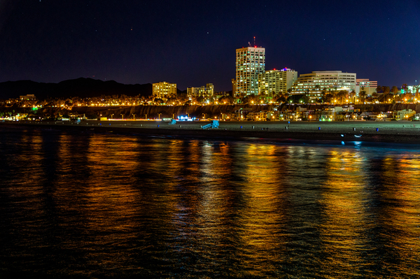 Santa Monica Skyline Print