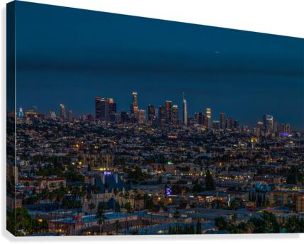 Los Angeles At Night  Canvas Print
