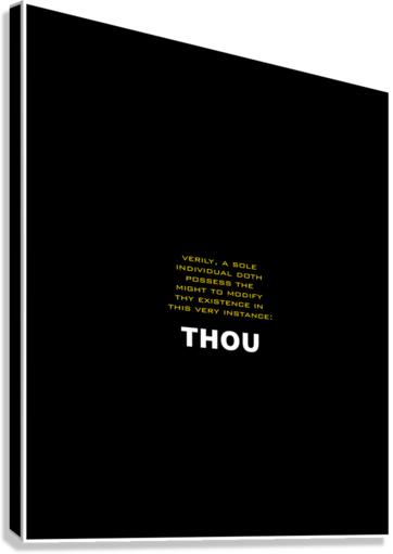 THOU Canvas Print