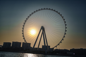 Ferris Wheel Dubai Sunset