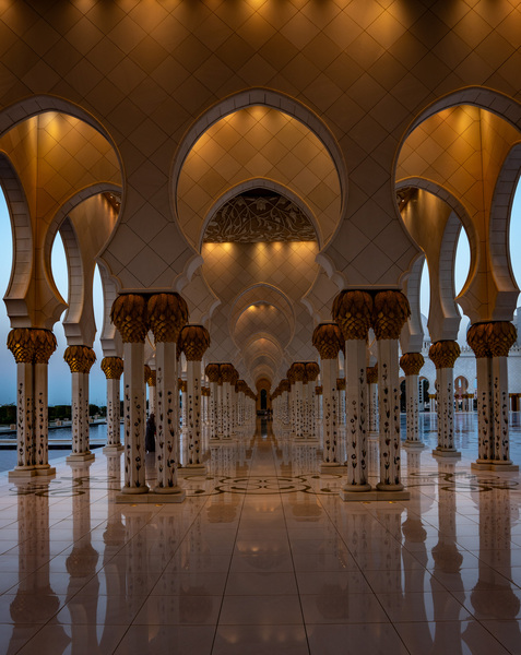Grand Mosque Interior Columns by BZ
