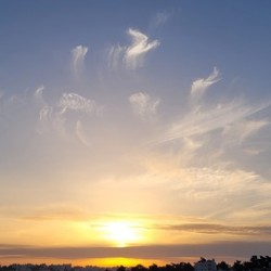 The sun is breaking out