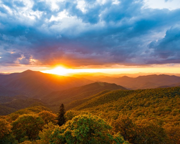 Blue Ridge Sunset Print