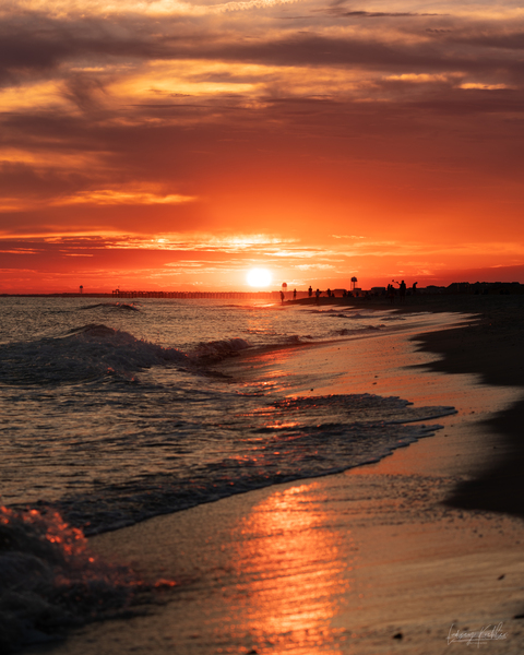 NC Beach Sunset by Lindsey Koehler Photography