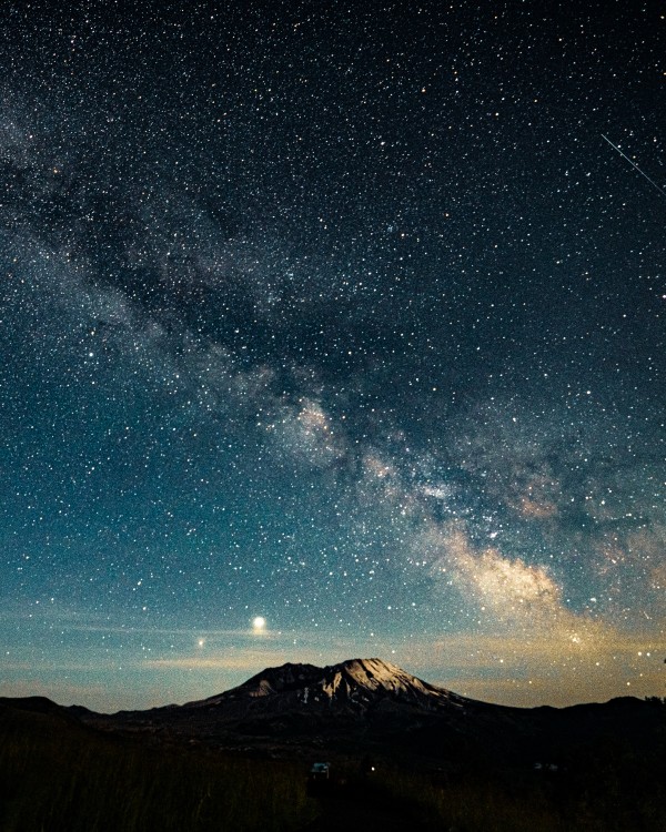 Milky Way over Mt. Saint Helens by Lindsey Koehler Photography