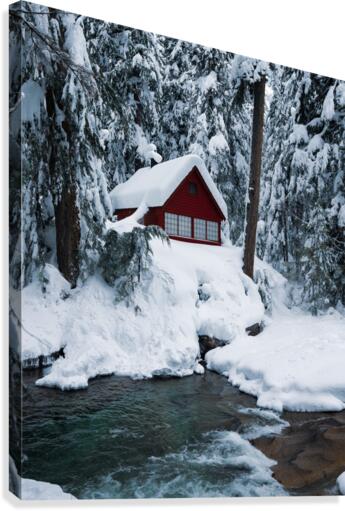 Franklin Falls Snow Canvas Print
