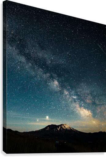 Milky Way over Mt. Saint Helens Canvas Print