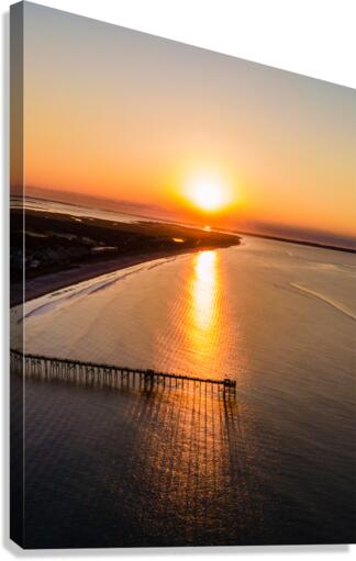 sunrisepierdrone Canvas Print