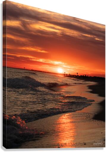 NC Beach Sunset Canvas Print