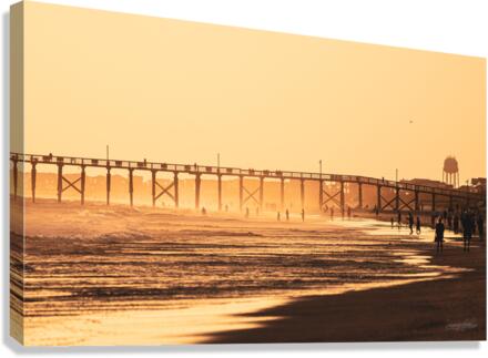 Pier Landscape Canvas Print