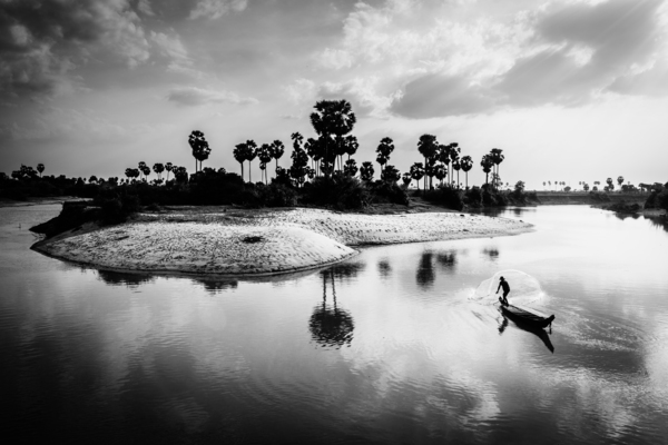 Khmer Fisherman by Regis Binard