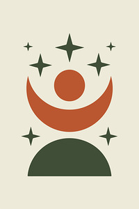 Celestial Balance Abstract Poster