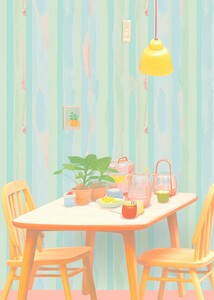 D i n i n g   r o o m   a r c h i t e c t u r e   f u r n i t u r e   w a l l p a p e r .   