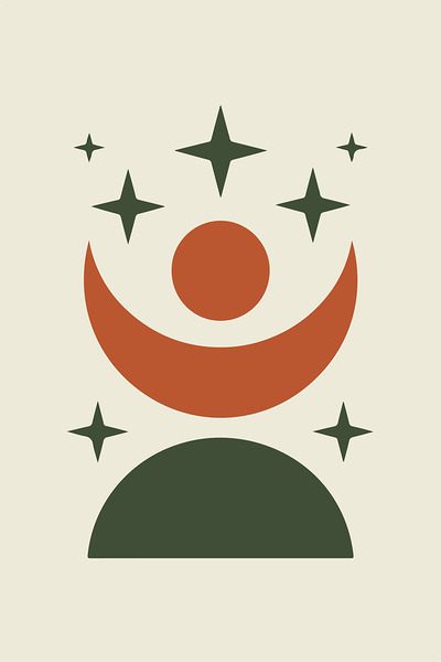Celestial Balance Abstract Poster Print