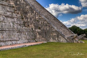 Chichen Itza Temple of Kukulcan Serpent Heads