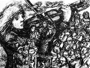 Violinist with Orchestra