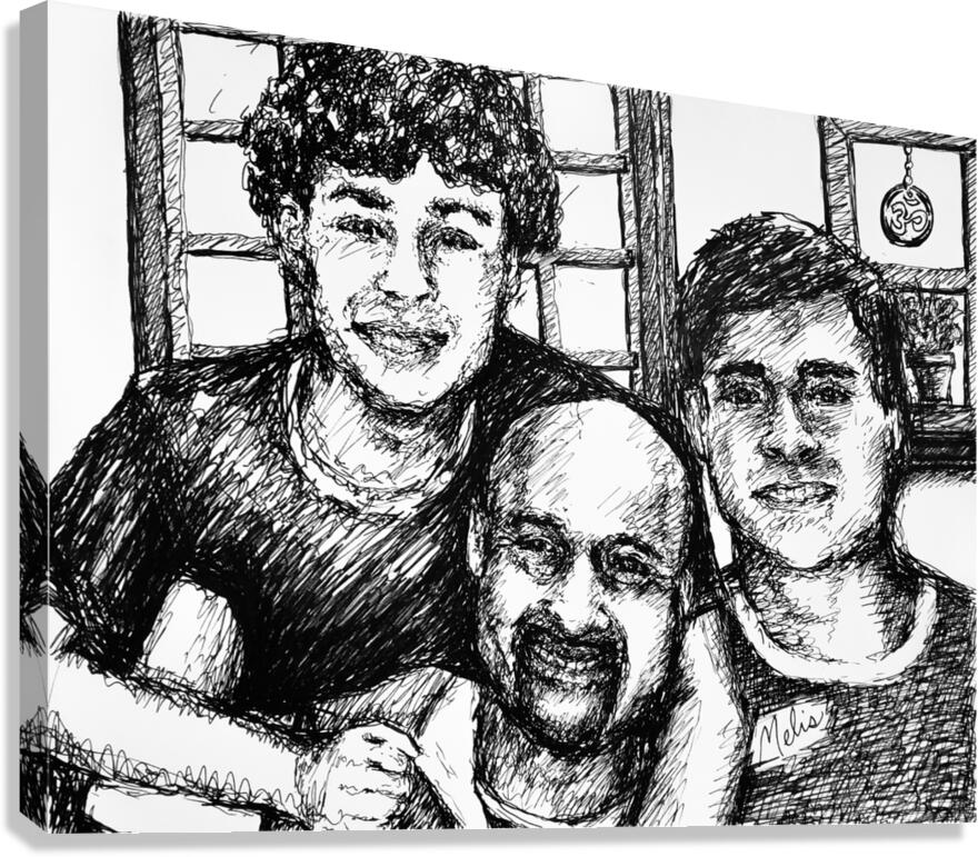 Sketch Portrait | Marc Melis Canvas Print