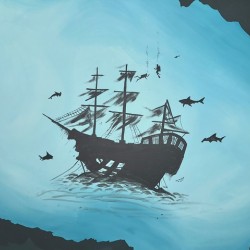 Collection TREASURE OF THE SEA -Boat wreck