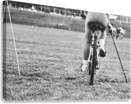 Bicycle polo Canvas Print