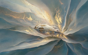 abstract oil painting discover the universe