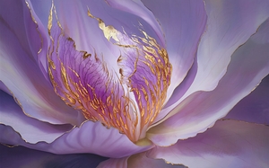 abstract oil painting that captures the essence of flowers 