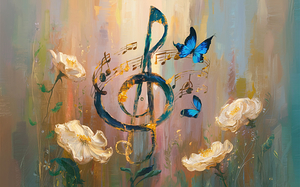 abstract oil painting that captures the essence of flowers  48