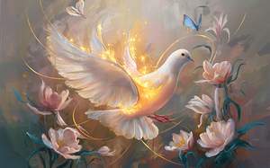 abstract oil painting that captures the essence of flowers  14