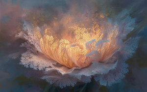 abstract oil painting that captures the essence of flowers  38